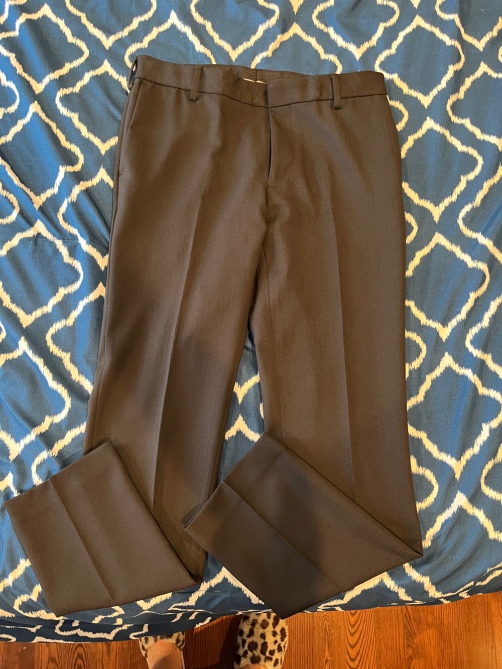 Van Heusen Men's Black Dress Pants